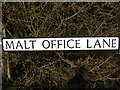 Malt Office Lane sign