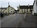 Tedburn St Mary: junction of road to Crediton and old A30