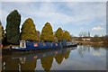 Narrowboats at Crooke