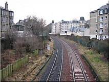 NT2470 : Looking west from Morningside Station by M J Richardson