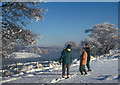 Snowbound banks of the River Don near Alford