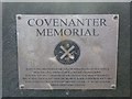 Plaque on memorial/grave at to Lady Watson Gardens, Hamilton, Lanarkshire