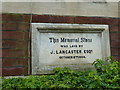 Mile End Chapel, memorial stone