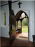 SU9727 : Ebernoe, Holy Trinity: church door by Basher Eyre