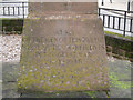 1939 - 1945 Inscription on Neston War Memorial