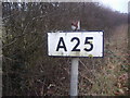 Pre-Worboys road number A25 Shere