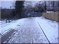 Path going under the railway, Potters Grove