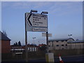 Road sign on Sheepcote Road roundabout