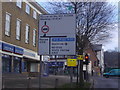 Road sign on Shaftesbury Avenue, Harrow