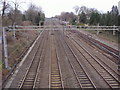 Railway lines looking towards Hatch End