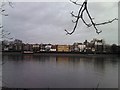 View of the buildings on the North Bank of the Thames, viewed from the South Bank