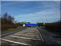 Big lorry on roundabout