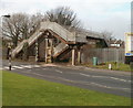 Railway footbridge, Mile End Row, Neath