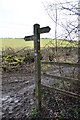 SK4764 : Footpath sign by Ashley Dace