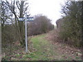 Junction of bridleways near Wood Langham