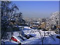 Snow over Broadfield - top end of Selsey Road (2010)