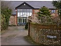 The entrance to Brockham Hill Barn