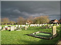 View across the churchyard at Glentham