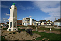 TQ4000 : Greenwich Meridian monument Peacehaven by steve ridley