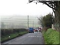 Traffic on the descending down to Little White Water Bridge