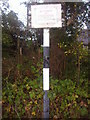 New sign on old pole, Treebys Avenue Jacobswell