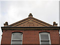 Dated pediment above Lloyds TSB, Church Street, Malpas