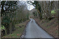 SH8307 : Minor road west of the Afon Dyfi by Nigel Brown