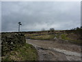 Restricted byway at top of Laneside Road