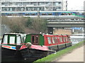 Narrow boats on the Regents Canal, Mile End