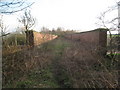 View along the Folly Drain Viaduct