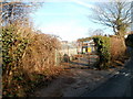 Entrance gate to St Dials allotments, Cwmbran