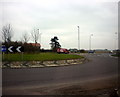 The roundabout A15 with the A1500 north of Lincoln