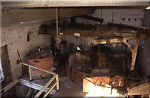 SJ9752 : Cheddleton Flint Mill - South Mill - grinding pan by Chris Allen