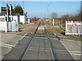 TF6113 : Mill Road level crossing, Wiggenhall St Germans by Richard Humphrey