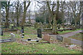 SK0085 : The churchyard of St George's, New Mills by Bill Boaden