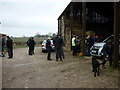 Tea and biscuits at Houghton Lane Farm, Sancton