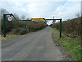 Height restriction barrier on Job