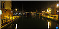 TQ6401 : Sovereign Harbour at night by Oast House Archive
