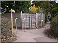 Two footpaths lead off Dene Lane