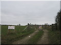 Track and gate on Warren Lane