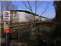 Looking north along the railway at Peasmarsh