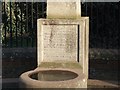 Inscription on obelisk in Upton Pyne