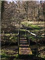 Bridge on footpath at Milford looking north