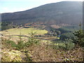 Footpath overlooking Cwm Penamnen above Gwyndy newydd