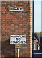 Cast iron street signs