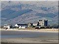 The keep of Greencastle viewed from the beach