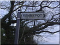 Fingerpost on A319 Chobham