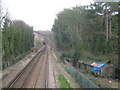 Railway towards Edinburgh Hill Tunnel