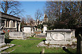 TQ2475 : All Saints, Fulham High Street - Churchyard by John Salmon