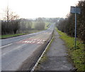 Pentre Lane heads WSW away from canal